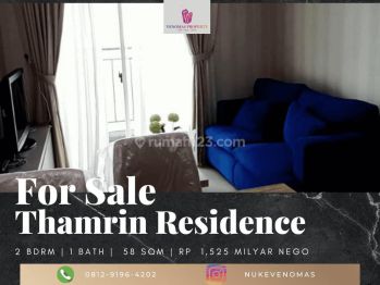 Dijual Apartement Thamrin Residence 2 Bedroom Furnished Bagus