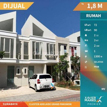 Dijual Rumah Modern Minimalis Di Cluster Adelaide Grand Pakuwon Surabaya