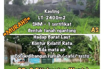 Tanah di Sayap Hegarmanah 2400 m² SHM