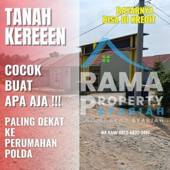 KAVLING RUKO 63JUTA PINGGIR JALAN ASPAL DEKAT PUSKESMAS BANJAR AGUNG