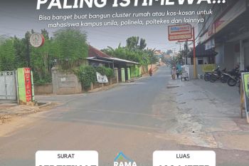 TANAH DEKAT KAMPUS UNILA RAJABASA JALAN BUMI MANTI KAMPUNG BARU