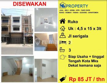 Disewakan Ruko Jl Serigala Dkt Onta , Tupai , Macan , Badak , Singa