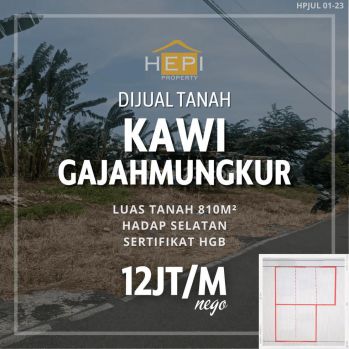 TANAH KAWI DIJUAL ! ADA PEMANDANGAN KOTA SEMARANG
