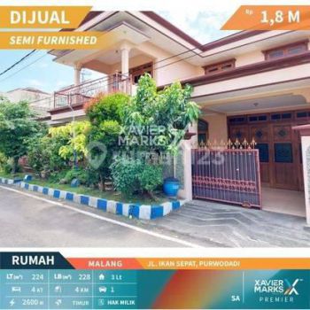 Rumah Terawat di Jl Ikan Sepat Blimbing Malang