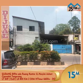 Jual Gudang 849 Meter Cipondoh Tangerang Banten