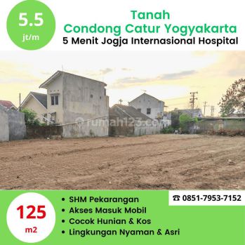 Tanah Jogja Condongcatur 125 M2 5 Menit Rs Jih SHM Pekarangan