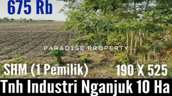 Dijual Tanah Luas Area Nganjuk