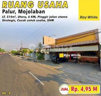 Dijual Ruang Usaha Strategis di Jalan Utama Palur, Mojolaban