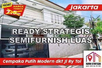 Strategis Modern Semifurnish Luas Cempaka Putih Jakarta