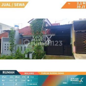 Rumah di Puncak Buring Indah Malang
