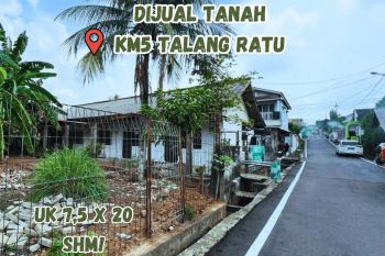 Dijual Tanah Kosong di Talang Ratu KM 5