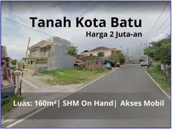 Dijual Tanah 2 Menit Teaching Farm Fak.Peternakan UB