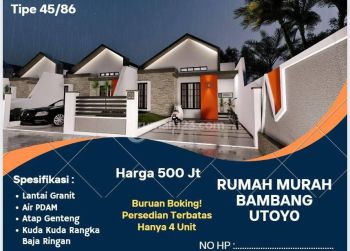 Dijual Rumah Komersil Lokasi Dekat Pakri jalan Bambang Utoyo