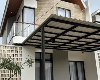 RUMAH MEWAH 2 LANTAI SIAP HUNI ADA KOLAM RENANGNYA DP 10 JUTA ALL IN