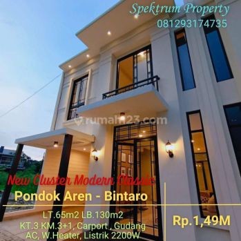 Rumah Baru Klasik Modern ada 28 unit, Lt.65 Lb.130 Pdk Aren - Bintaro