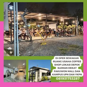 Disewakan ruang usaha coffee shop lokasi strategis
