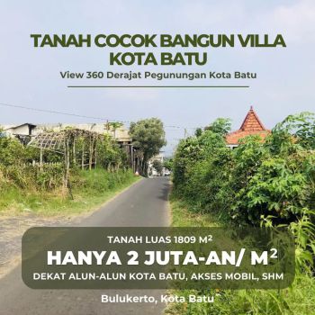 Tanah Cocok Bangun Villa SHM Ready