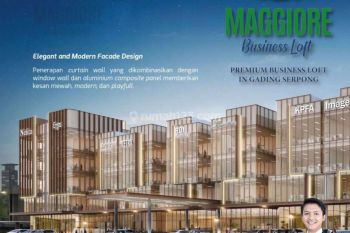 Dijual Kantor Maggiore Business Loft Hadap Jalan Utama Gading Serpong BSD